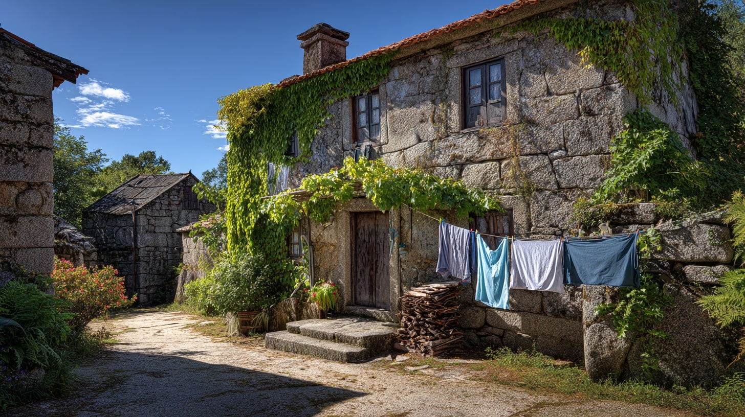 Maisons de granit et mémoire des enfants du pays revenus au village, entre attachement rural et histoire migrante